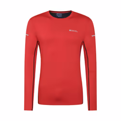 Mountain Warehouse Mens Vault Recycled Top - XS, Active Red