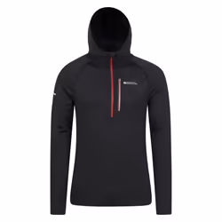 Mountain Warehouse Mens Solo Recycled Slim Hoodie - XS, Black
