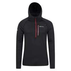 Mountain Warehouse Mens Solo Recycled Slim Hoodie - XS, Black
