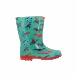 Mountain Warehouse Childrens/Kids Splash Dinosaur Light Up Wellington Boots - 9 UK Child, Green