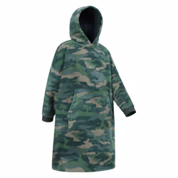 Mountain Warehouse Childrens/Kids Borg Lined Camo Hoodie Blanket
