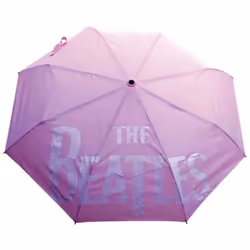 The Beatles Drop T Logo Folding Umbrella - One Size, Pink/White