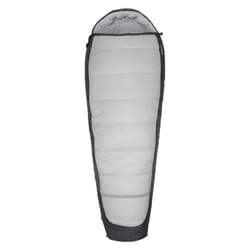 Mountain Warehouse Microlite 1400 Right Zip Winter Mummy Sleeping Bag - 215cm, Dark Grey