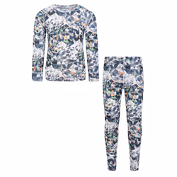 Mountain Warehouse Childrens/Kids Talus Geometric Base Layer Set - 3-4 Years, Monochrome