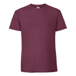 Fruit of the Loom Mens Iconic Premium Ringspun Cotton T-Shirt - 3XL, Burgundy