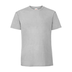 Fruit of the Loom Mens Iconic Premium Ringspun Cotton T-Shirt - 3XL, Zinc