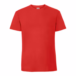 Fruit of the Loom Mens Iconic Premium Ringspun Cotton T-Shirt - 3XL, Red