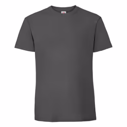 Fruit of the Loom Mens Iconic Premium Ringspun Cotton T-Shirt - 3XL, Light Graphite