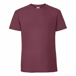 Fruit of the Loom Mens Iconic Premium Ringspun Cotton T-Shirt - XXL, Burgundy