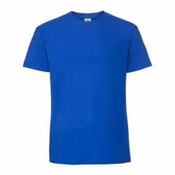 Fruit of the Loom Mens Iconic Premium Ringspun Cotton T-Shirt - S, Royal Blue