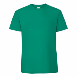 Fruit of the Loom Mens Iconic Premium Ringspun Cotton T-Shirt - L, Kelly Green