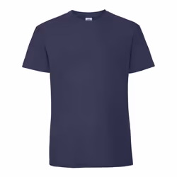 Fruit of the Loom Mens Iconic Premium Ringspun Cotton T-Shirt - XXL, Navy Blue