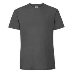 Fruit of the Loom Mens Iconic Premium Ringspun Cotton T-Shirt - XL, Light Graphite