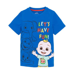 Cocomelon Boys Let's Have Fun! Short-Sleeved T-Shirt - 2-3 Years, Blue