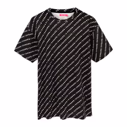 Barbie Womens/Ladies All-Over Print Logo Oversized T-Shirt - XL, Black