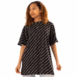 Barbie Womens/Ladies All-Over Print Logo Oversized T-Shirt - XL, Black