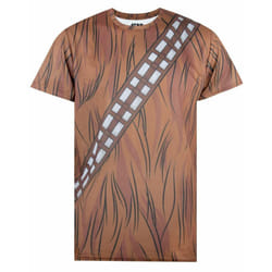 Star Wars Mens Chewbacca Cosplay T-Shirt - S, Brown