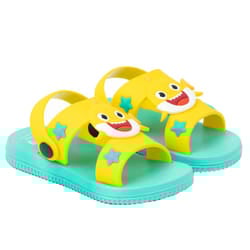 Baby Shark Childrens/Kids Sandals - 5 UK Child, Yellow/Blue