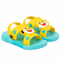 Baby Shark Childrens/Kids Sandals - 9 UK Child, Yellow/Blue