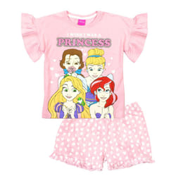 Disney Princess Girls Cotton Short Pyjama Set - 3-4 Years, Pink