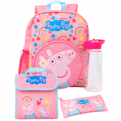 Peppa Pig Logo Backpack Set
