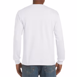 Gildan Mens Long Sleeve Hammer Shirt - S, White