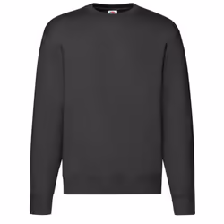 Fruit of the Loom Mens Premium Set-in Sweatshirt - M, Black