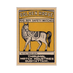 Pyramid International Golden Horse Avg. 50's Safety Matches Print