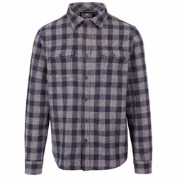 Trespass Mens Portlaw Checked Shirt - XL, Grey/Blue