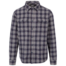 Trespass Mens Portlaw Checked Shirt - XL, Grey/Blue