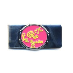 The Beatles Love Drum Money Clip - One Size, Blue/Pink