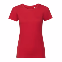Russell Womens/Ladies Organic Short-Sleeved T-Shirt - M, Classic Red