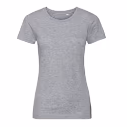 Russell Womens/Ladies Organic Short-Sleeved T-Shirt - S, Light Oxford Grey
