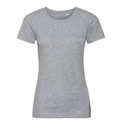 Russell Womens/Ladies Organic Short-Sleeved T-Shirt - XL, Light Oxford Grey