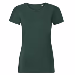 Russell Womens/Ladies Organic Short-Sleeved T-Shirt - XS, Bottle Green