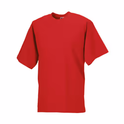 Russell Mens Organic Short-Sleeved T-Shirt - 3XL, Classic Red