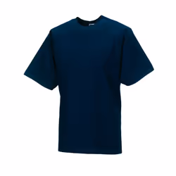 Russell Mens Organic Short-Sleeved T-Shirt - XS, French Navy
