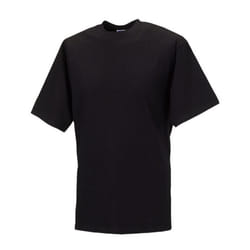 Russell Mens Organic Short-Sleeved T-Shirt - M, Black