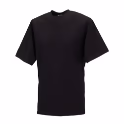 Russell Mens Organic Short-Sleeved T-Shirt - XXL, Black