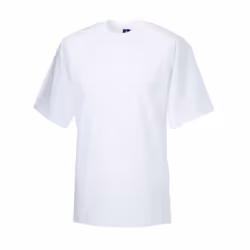 Russell Mens Organic Short-Sleeved T-Shirt - XS, White