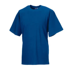 Russell Mens Organic Short-Sleeved T-Shirt - XS, Bright Royal Blue