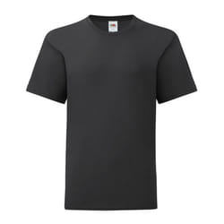 Fruit of the Loom Childrens/Kids T-Shirt - 12-13 Years, Black