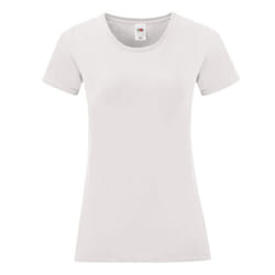 Fruit of the Loom Womens/Ladies Iconic T-Shirt - XS, White