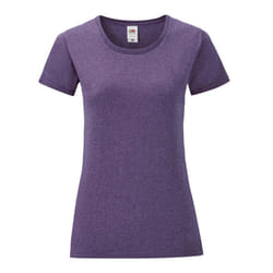 Fruit of the Loom Womens/Ladies Iconic T-Shirt - S, Purple Heather