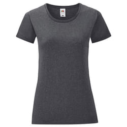 Fruit of the Loom Womens/Ladies Iconic T-Shirt - XS, Dark Heather