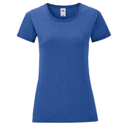 Fruit of the Loom Womens/Ladies Iconic T-Shirt - XS, Heather Royal
