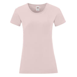 Fruit of the Loom Womens/Ladies Iconic T-Shirt - L, Powder Rose