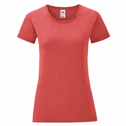 Fruit of the Loom Womens/Ladies Iconic T-Shirt - L, Red Heather