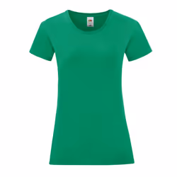 Fruit of the Loom Womens/Ladies Iconic T-Shirt - XL, Kelly Green