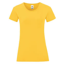 Fruit of the Loom Womens/Ladies Iconic T-Shirt - M, Sunflower